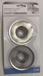 Sophisti-clean Stainless Steel Vanity Strainers 2-PACK New. Fixed Price $9.99.