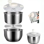 6L Stainless Steel Salad Spinner, Vegetable Lettuce Fruit. Fixed Price $70.23.