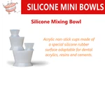 Dental Handy Silicone Mini Bowls For Mixing Acrylic Small- 8CC Medium 30CC. Fixed Price $12.95.