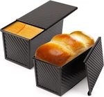 Beasea Pullman Loaf With Lid, 2 Pack 1 Lb Non-stick Black Bread Pans Fo. Fixed Price $37.95.