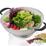 5 Qt Colander 18/8 Stainless Steel Silicone Handle Easy Gr... Fast Ship. Fixed Price $28.99.