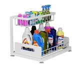 Lxmons 2-TIER Under Sink Slide Out Organizer, Pull Cabinet Storage Shelf .... Fixed Price $36.48.