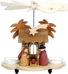 Christian Christmas Pyramid, Holy Family Scene " Natural Wood Finish. Fixed Price $163.00.