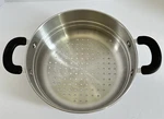 Stainless Steel Steamer Strainer Pot Insert 10 Dual Keep Cool Handles. Fixed Price $16.50.