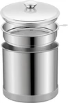Ohtomber 1.2L Bacon Grease Saver Container With Fine Mesh Strainer And Non-slip. Fixed Price $17.60.