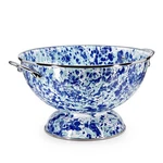 Golden Rabbit Enamelware Large Colander, 5 Quart, Ocean. Fixed Price $80.77.