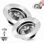 Chichomey Kitchen Sink Drain Strainer Standard, 2PACK 304 Stainless. Fixed Price $29.72.
