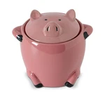 Gabroc Ceramic Bacon Grease Saver With Strainer Pig Shaped Large, Pink. Fixed Price $36.20.