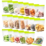 20 Pack Reusable Quart Sandwich Bags, Dishwasher Safe Bpa Food Storage .... Fixed Price $19.19.