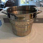 Calphalon Stainless Steel Colander Pasta Strainer Insert For 8QT Stock Pot. Fixed Price $34.99.