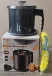 Cambom Bacon Grease Container With Contrainer & Strainer, 1.3L. Fixed Price $25.00.