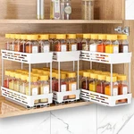 Pull Out Spice Organizer For Cabinet, 3 Packs Slide Racks. Fixed Price $35.26.