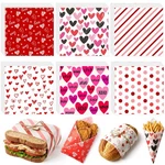 Reallnaive 300 Pcs Valentine Wax Paper Sheets For Food 12 Inch Red Heart. Fixed Price $49.50.