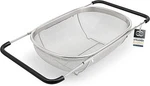 Over The Sink Colander For Kitchen - 6 Quart Strainer Silver. Fixed Price $27.02.