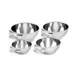 All-clad Stainless Steel Piece Mini Measuring Bowls 1, 3/4, 1/2, 1/4 Cup Nib. Fixed Price $69.95.