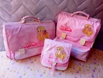 1984 School Bags Set Barbie Peaches Cream Satchel Backpack 80'S Mattel. Fixed Price $174.47.