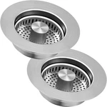 3-IN-1 Kitchen Sink Drain Strainer & Stopper, Stainless Steel Food Silver. Fixed Price $33.11.