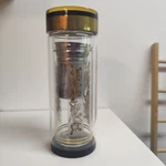 Teavana 6 Dragon Symphony Glass Tumbler Infuser/strainer Vguc. Fixed Price $25.00.