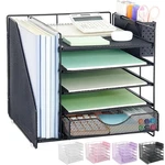 Outioe Desk Organizer With Drawer And Pen Holder, 5-TIER Paper Letter Tray Or.... Fixed Price $28.68.