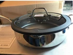 Princess House Nonstick 12" Saut Pan With Silicone Straining Lid 5678. Fixed Price $199.95.