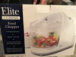 New Elite Cuisine 3 Cup Capacity Speed Mini Food Chopper EMC-205 White. Fixed Price $19.99.