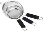 Stainless Steel Fine Mesh Strainers Set Of 3 Sifters Non Slip Kitchen Home New. Fixed Price $25.99.