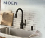 New Moen Noell 87791BRB Pull-down Kitchen Faucet Mediterranean Bronze B167. Fixed Price $129.95.