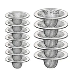 Beyoslf Stainless Steel Slop Basket 2.75'' & 4.41'' (12 Pcs), Silver. Fixed Price $14.13.