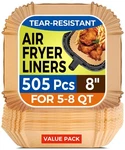 505 Pcs Air Fryer Disposable, 8-INCH Square Parchment Paper Liners, Heavy. Fixed Price $41.16.