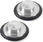 Cornerjoy 2 Pcs Stainless Steel Kitchen Sink Stopper, Large Wide Rim 3.38" Diame. Fixed Price $14.99.