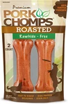 Roasted Pressed Pork Skin Dog Chews, 4.5-INCH Bone, 2 Count. Fixed Price $6.14.