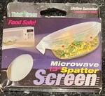 Microwave Spatter Screen Reusable Non-stick Mesh Folds Flat 13 Inch Splatter. Fixed Price $10.99.