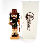 Christian Ulbricht 10" Wooden Handcrafted Nutcracker Beer Stein & Pretzel W/ Box. Fixed Price $140.00.