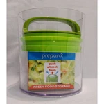 Prepara Evak Fresh Saver, Small-short Airless Canister With Green Handle 1 Qt.. Fixed Price $18.00.