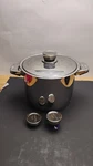 Berghoff Stockpot Stainles Steel With Lid Extra Handles 10"W 8"H Vgc. Fixed Price $77.00.
