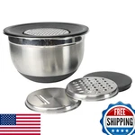 Chef Craft Mixing Bowl And Grater Set 21961. Fixed Price $33.23.
