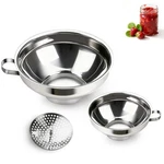 Canning With Strainer, Wide Mouth Funnels For Filling And Regular Ma. Fixed Price $10.94.