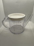 Ekco Clear Plastic Gravy/fat Separator Jug With White Strainer Lid 16 Oz. Fixed Price $12.95.