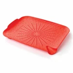 Flat Sink Colander Strainer Kitchen Ectangular 13.25X1.25X10.5" White/red 2PK. Fixed Price $19.99.