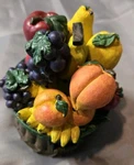 Vtg. Mr. Brown Fruit Basket Six Pieces Of Supreme Spreaders Nib. Fixed Price $15.38.