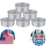 Nuenen 6 Pcs 8" Round Aluminum Cake Pans Baking Mold Smash Cheese. Fixed Price $53.19.