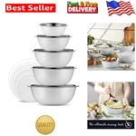 Viking 10-PIECE Stainless Steel Mixing, Prep And Serving Bowl Set. Fixed Price $45.99.