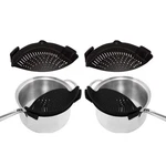 2-PACK: Easy Snap Heat Resistance Silicone Kitchen Strainer. Fixed Price $58.00.