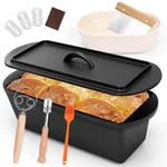 Qulimetal 14 5.5 Bread Loaf Pan, Oval Cast Iron With Lid,sourdough Art. Fixed Price $77.57.