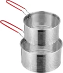 2 Packs Pasta Strainer With Removable Handle Stainless Steel Spaghetti Noodle. Fixed Price $26.99.
