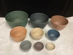 Set Of 9 Bamboozle Nesting Bowls-sustainable/durable/biodegradable. Fixed Price $38.00.