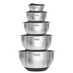 10-PC Stainless Steel Mixing Set W/ Non-slip Base Nesting Prep Black. Fixed Price $63.98.
