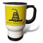 3DROSE Dont Tread Me 14OZ Stainless Steel Travel Mug. Fixed Price $22.99.