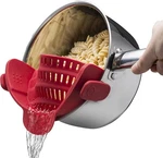 Kitchen Gizmo Snap Strainer Clip Silicone Colander - Red. Fixed Price $32.63.