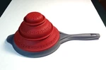Dexas Pop Store Collapsible Strainer Gray Red. Fixed Price $5.60.